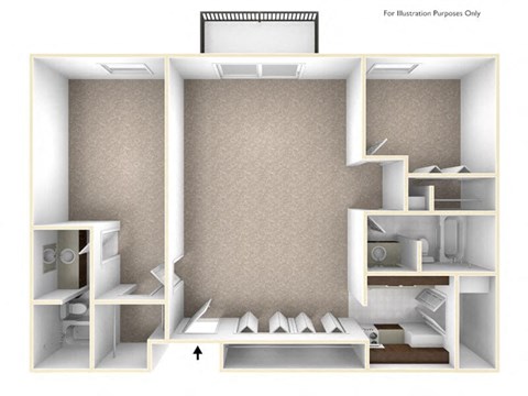 2 bed apt in FItchburg WI